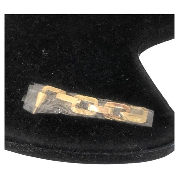 Eddie Borgo NWT Classic 12 Karat Gold Plated Supra Link Drop Earrings - Picture 4 of 15